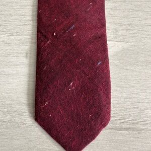 Boonties Maroon Wool Speckled Tie *new*
